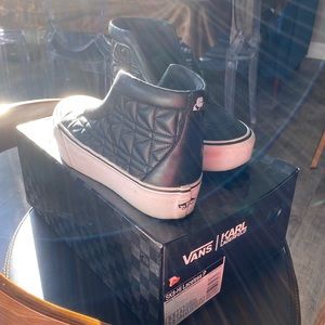 Vans SK8-Hi Laceless Platform Karl Lagerfeld Quilt
